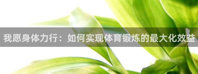 沐鸣体育4：我愿身体力行：如何实现体育锻炼的最大化效益